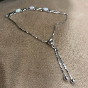 Sterling Silver Opal Bracelet